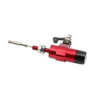 Trekords Pompa freno idraulica per cilindro principale della frizione M10x1,25mm in alluminio per moto, adatta per fuoristrada Leve freni per moto(Red)