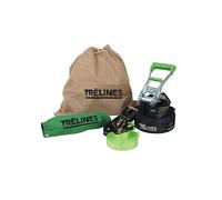 Treline Slackline Classico 15m - Kit Completo con Corda di Allenamento, Gancio in Metallo e Borsa per Bambini e Adulti