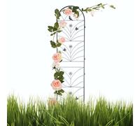 Trellis a parete in metallo con giardino di uccelli e foglie Garden Support Frame di supporto per clematis e viti decorative all'aperto