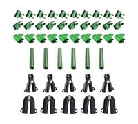 Trellis Connectors, Adjustable Garden Stakes, Plant Support Lattice Clips, Flexible Stem Framework Joiner, Weatherproof Vineyard Framework Hardware, Greenhouse Patio Accessory, Branch Alignment Link P