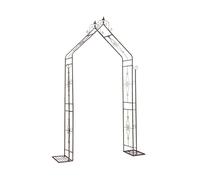 Trellis da giardino alto 2,15 m, pergolato in metallo for esterni, supporto decorativo for piante floreali, for matrimoni in giardino, prato o cortile(Brass)