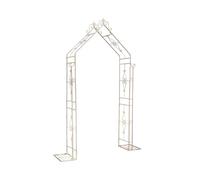 Trellis da giardino alto 2,15 m, pergolato in metallo for esterni, supporto decorativo for piante floreali, for matrimoni in giardino, prato o cortile(White)