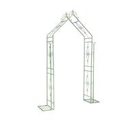 Trellis da giardino alto 2,15 m, pergolato in metallo for esterni, supporto decorativo for piante floreali, for matrimoni in giardino, prato o cortile(Green)