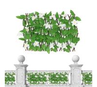 Trellis Da Giardino Estensibile - Screening Recinzione Artificiale | Schermo Di Siepi Privacy del Giardino Willow Stretch Lattices Recinzione, Supporto Della Rete Parete Decorativa per Esc
