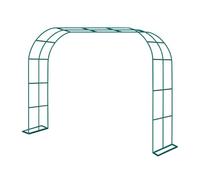 Trellis da giardino in metallo da 3,5 m, for piante rampicanti da esterno, pergolato ornamentale for rose da matrimonio (verde)(3.5x2.5x0.5m)