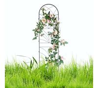 Trellis da parete in metallo per giardino elegante uccello e foglia di cimano di supporto per impianto di supporto per piante traliccio decorativo per clematis e viti