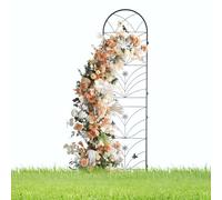 Trellis da parete in metallo per giardino elegante uccello e foglie di arrampicata per le piante di arrampicata Supporto decorativo per esterni per clematis e viti