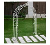 Trellis decorativo in metallo nero for esterni, grande, for giardino, patio, traliccio for matrimonio, facile da montare, for cortile, prato, patio(White)