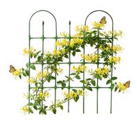 Trellis for Climbing Plants,90 x 120 cm Adjustable Heavy-Duty Panel | Plant Trellis Outdoor - for Cucumber Tomato Grape Bean Vegetable Flower Rose Vine Fruit Backyard