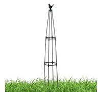 Trellis for Climbing Plants - Garden Support Frame for Vines | Rust Resistant Metal Grid with Design, Decorative Plant Trainer for Roses Ivy Vegetables and Patio Landscaping