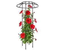 Trellis For Climbing Plants, Metal Arch Frame, Vertical Rustproof Stable Climbing Plants Support - Outdoor Flower Support Cage | For Clematis Vegetable Dragon Fruit Cucumber Hydrangeas Jasmine