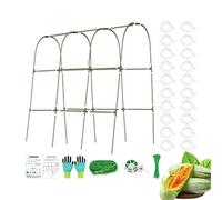 Trellis for Cucumbers Garden Metal Cucumber Trellis, Heavy Duty Metal Arch Plants Supports for Greenhouse Pumpkins Eggplants Peas Climbing Vegetables Outdoor Cultivation Backyard 120x120cm