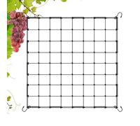 Trellis Netting - 6x6ft Heavy-Duty Garden Net with Hook Elastic Design for Strong Plant Support, Durable Vegetable and Vine Trellis for Peas, Cucumbers, Hydroponics, Climbing Plants, Outdoor Gardening