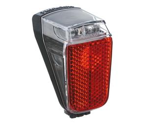 Trelock Faretto Posteriore LS 633 Duo Top a Dinamo LED con Supporto ZL 630 Nero