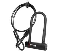 Trelock Kit Lucchetto U-Lock U5 e cavo Flex120 cm Nero