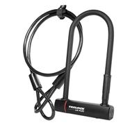 TRELOCK SET LUCCHETTO AD ARCO + CAVO ACCIAIO