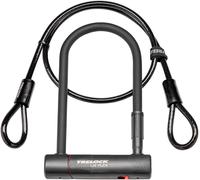 Trelock U4 230mm Lock and Flex Cable Sold Secure Silver