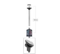 Trem Asta fanale 360/225 gradi LED EASY estraibile fanale Combi LUNAR nero L3832