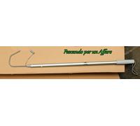 TREM RAFFIO FISSO CON GANCIO,palo alluminio, gancio acciaio