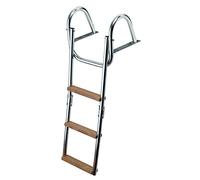 Trem-Scaletta Pieghevole con Corrimano e Gradini in Legno Modello: B N Gradini: 2+2=4 L mm: 1000 W mm: 360 Peso: 3900 gr. Larghezza Scala: 280 mm