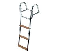 Trem-Scaletta Pieghevole con Corrimano e Gradini in Legno Modello: B N Gradini: