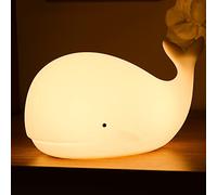 Tremdwoto luce notturna bambini，7 Colore Balena animali lampada notturna per bambini，Carica USB silice lucina notte bambinis，Carino Decorazione della camera dei bambi，Regali per ragazzi e ragazze