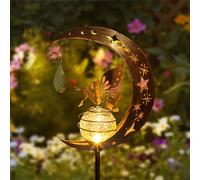 Tremdwoto luci da esterno giardino solari,Luci Solari per Annaffiatoio, luci solari da giardino,decorazioni giardino per esterno (angeli)