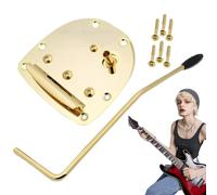 Tremolo Bridge - Stabilizzatore a molla per chitarra E in lega di zinco da 7,87 pollici per vibrato liscio, distanza compatta con funzione regolabile, parti di strumenti musicali per chitarrista