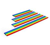 trenas Aste per Ginnastica e coordinazione - 100 cm - Rosso