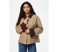 Trench corto doppio materiale Beige XS Tinta unita