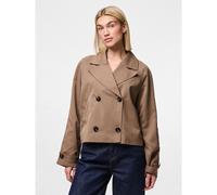 Pieces Scarlett Trench Coat Marrone S Donna