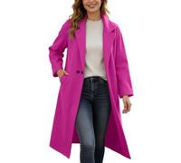 Trench da donna, elegante, lungo, con colletto rovesciato, a maniche lunghe, giacca a vento per la primavera, giacca per le mezze stagioni, classica, vintage, leggera, per il tempo libero, per