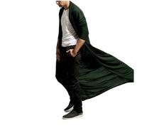 Trench Giacca a vento da uomo, lunga, oversize, traspirante, cardigan | Giacca leggera e sottile per le mezze stagioni, tinta unita, giacca per il tempo libero, per attività all'aperto