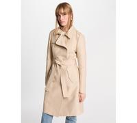 Trench lungo con cintura Beige 38 (IT) - 34 (FR) Tinta unita