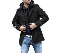 Trench lungo da uomo, oversize, elegante, per le mezze stagioni, per | Giacca per il tempo libero, taglie grandi, giacca da lavoro in stile inglese, giacca da lavoro, formale, da matrimonio