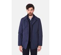 Trench Uomo Elegante Invernale Soprabito Imbottito Collo Alto Giaccone Lungo