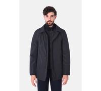 Trench Uomo Elegante Invernale Soprabito Imbottito Collo Alto Giaccone Lungo