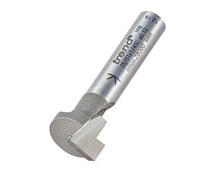 Trend 35/01 x 1/4TC Keyhole cutter 12.7 mm dia x 9.5 MMC - argento