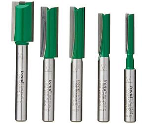 TREND 5 pezzi MT/JIG set di frese metriche, set di cinque frese dritte a lungo raggio con diametri da 6 mm a 16 mm, SET/MT2X8MMTC