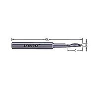 Trend 50/19 X 8Mm HSSE Acciaio Elicoidale Punta A Immersione 5Mm TRE50198HSE