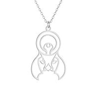 Trend Collana Ciondolo Catena Uomo Donna Gioielli Viti per Orecchini squisiti e alla Moda Thenecklaceis Regalo di Compleanno per Il Tuo Amante Argento