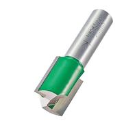 Trend CraftPro C030CX1/2TC - Fresa dritta a due scanalature, gambo da 1/2", diametro di taglio 20 mm e lunghezza di taglio 25 mm, punta in carburo di tungsteno