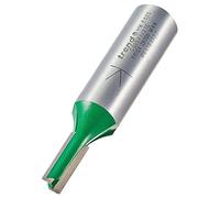 Trend CraftPro C005X1/2TC - Fresa dritta a due scanalature, gambo da 1/2", diametro di taglio 6 mm e lunghezza di taglio 16 mm, punta in carburo di tungsteno, C005X1/2TC