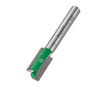 Trend CraftPro C016SX1/4TC - Fresa dritta a due scanalature, gambo da 1/4", diametro di taglio 10 mm e lunghezza di taglio 19 mm, punta in carburo di tungsteno