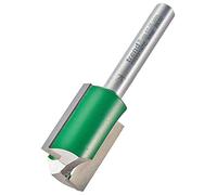 Trend CraftPro - Fresa dritta a due scanalature, gambo da 1/4", diametro di taglio 17,5 mm e lunghezza di taglio 25,4 mm, punta in carburo di tungsteno, C028X1/4TC, argento