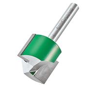 Trend CraftPro C033AX1/4TC - Punta per fresa dritta a due scanalature, gambo da 1/4", diametro di taglio 25 mm e lunghezza di taglio 19 mm, punta in carburo di tungsteno, C033AX1/4TC