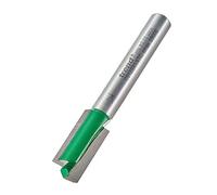 Trend CraftPro C012BX1/4TC - Punta per fresa dritta a due scanalature, gambo da 1/4", diametro di taglio 9 mm e lunghezza di taglio 19 mm, punta in carburo di tungsteno, C012BX1/4TC