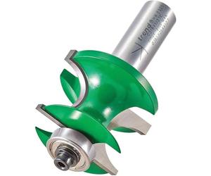 Trend CraftPro Fresa per bordi arrotondati, codolo 1/2 pollice, diametro di taglio 38,1mm e lunghezza di taglio 26mm, raggio 9,5mm, metallo duro (TCT), guida a cuscinetto, C216X1/2TC
