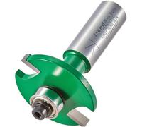 Trend CraftPro Fresa per giunzioni a lamello con cuscinetto guida, codolo 1/2 pollice, lunghezza di taglio 4 mm, per lamelle misure 0, 10, 20, metallo duro (TCT), C152X1/2TC