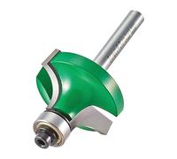 Trend CraftPro Fresa per rifilare con guida e arrotondamento, gambo 1/4 pollici, raggio 11,1 mm, lunghezza di taglio 15,9 mm, include cuscinetti multipli, metallo duro (TCT), C078X1/4TC